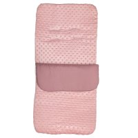 Dimple Velour Padded Footmuff/Cosytoes: Dusky Pink